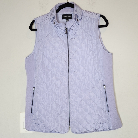 41 Hawthorn Purple Quilted Zip Up Vest Womens Size Large - Picture 1 of 14